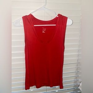 Red tank top
